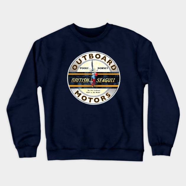 British Seagull 1 Crewneck Sweatshirt by Midcenturydave